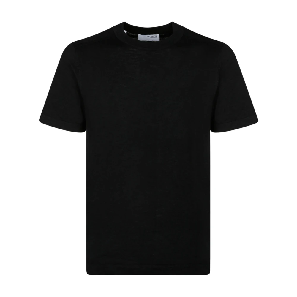 Selected Homme T-Shirts Black Heren