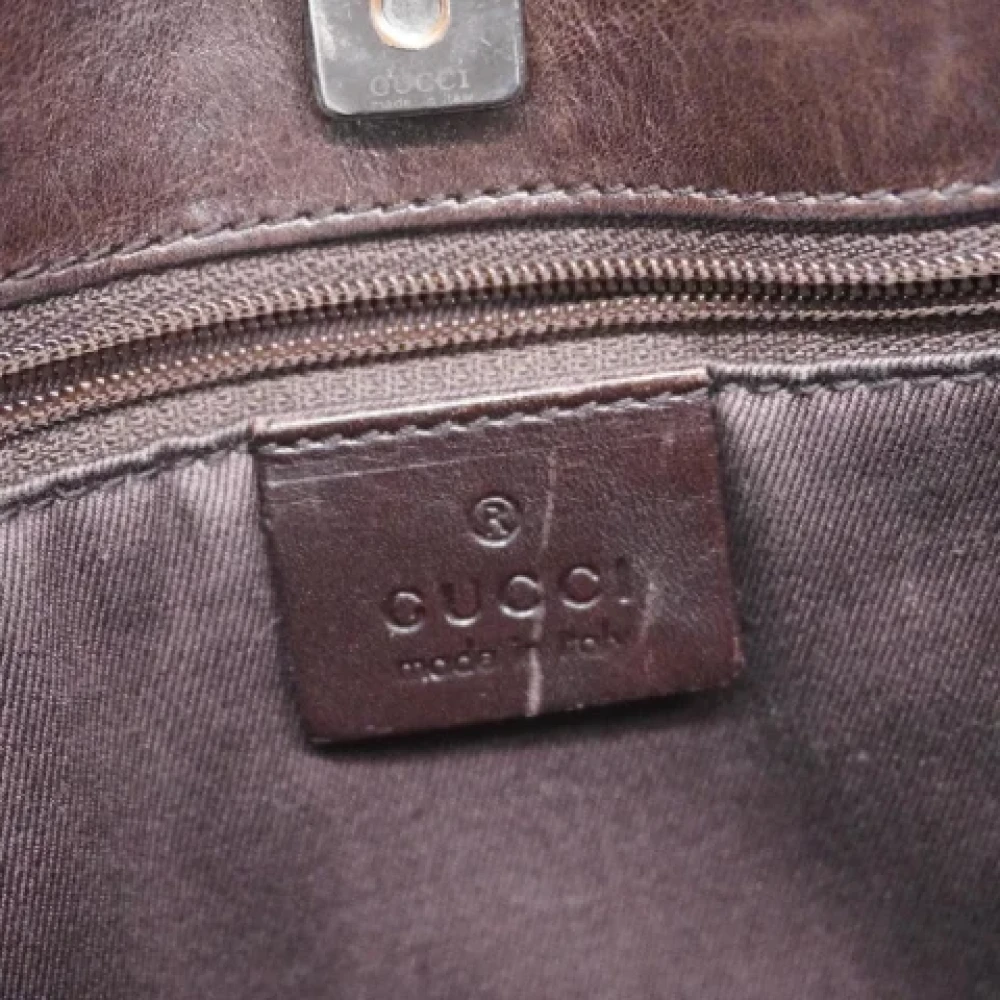 Gucci Vintage Pre-owned Denim gucci-bags Brown Dames