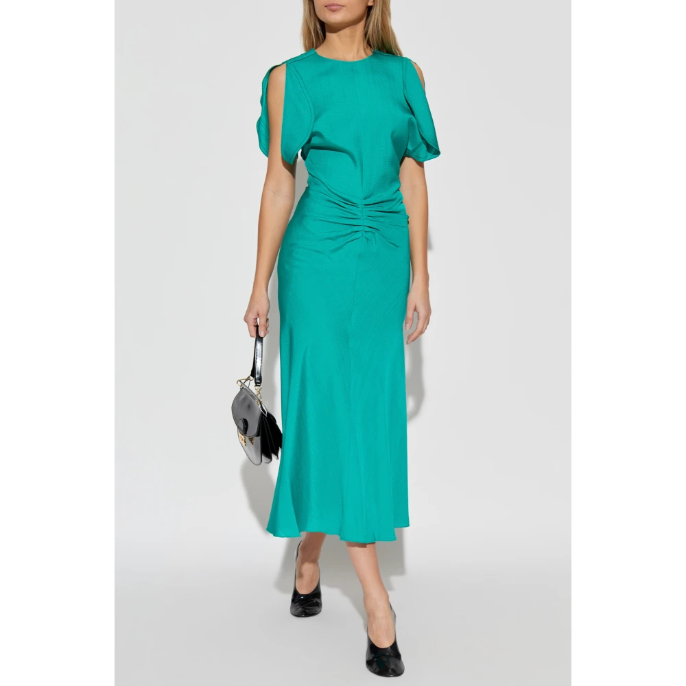 Victoria Beckham Gedrapeerde Jurk Green Dames