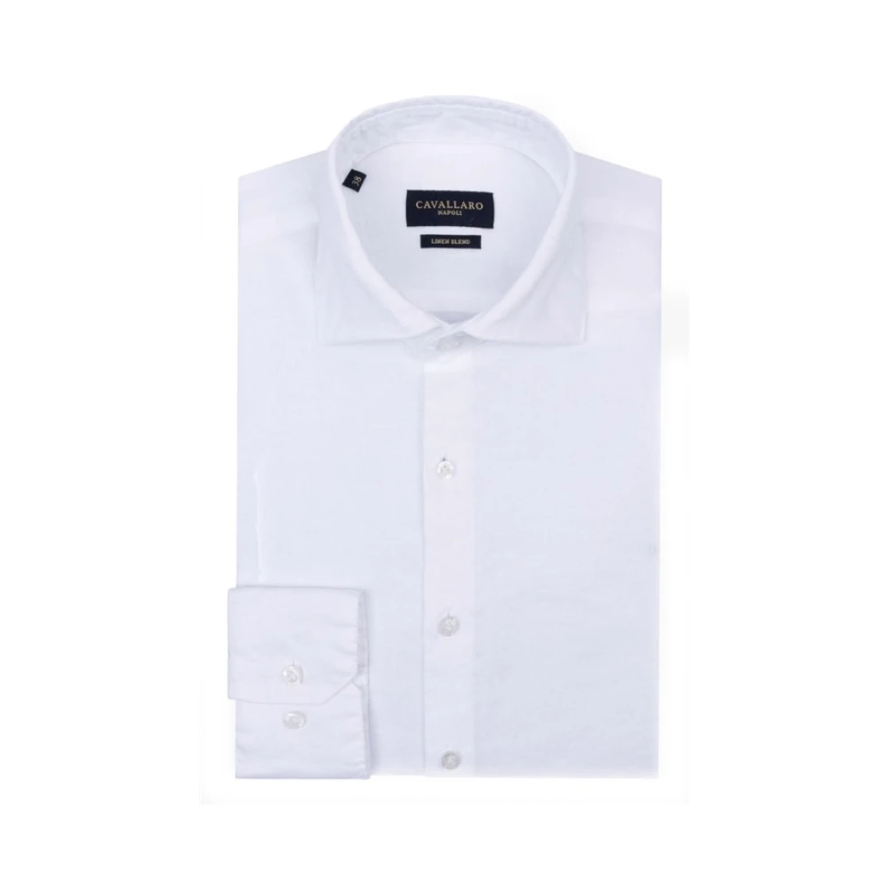 Cavallaro Trivio Overhemd lange mouw White Heren