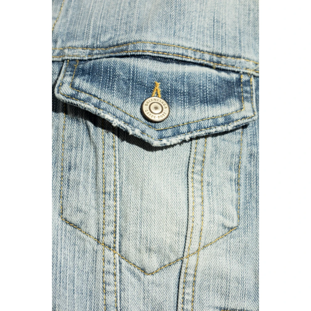 Balenciaga Denim jas Blue Dames