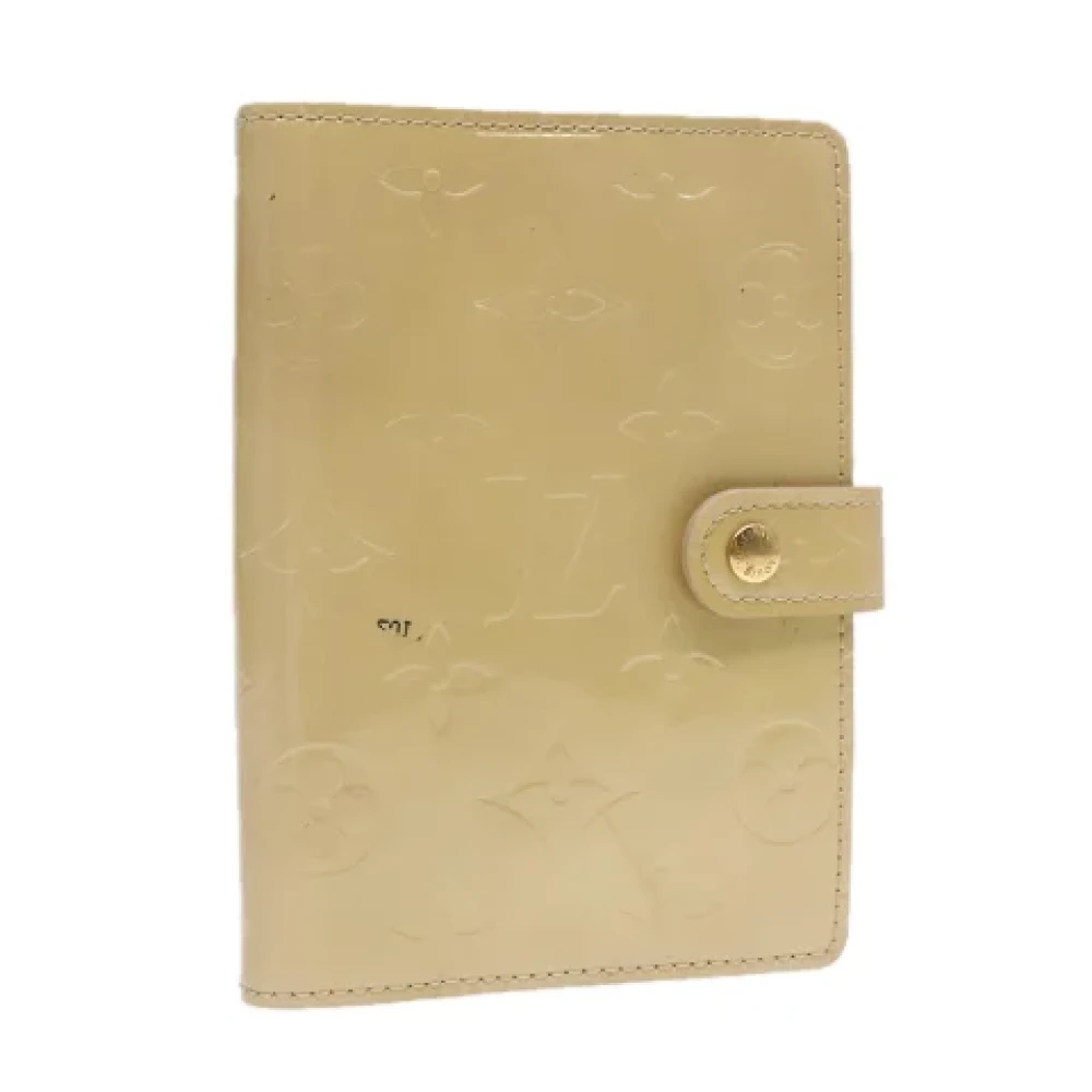Louis Vuitton Vintage Pre-owned Leather home-office Beige Dames