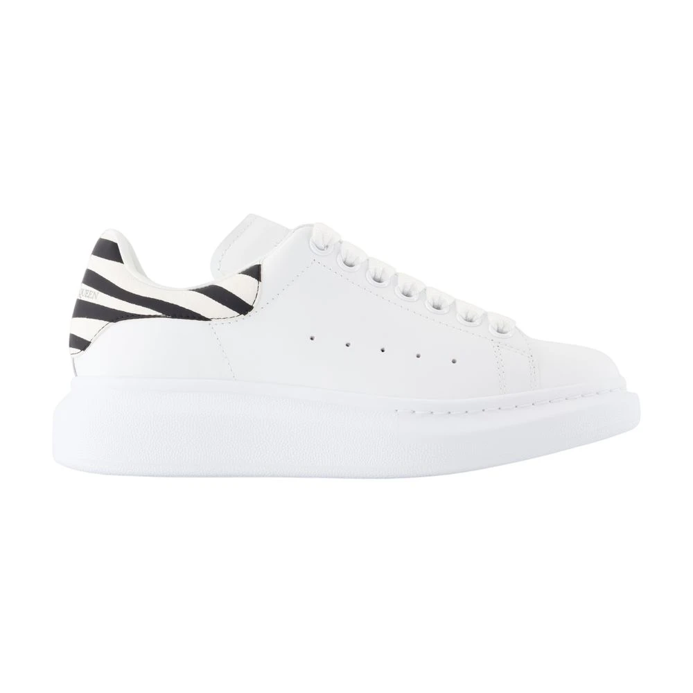Alexander Mcqueen Women's White Leather Oversized Trainers