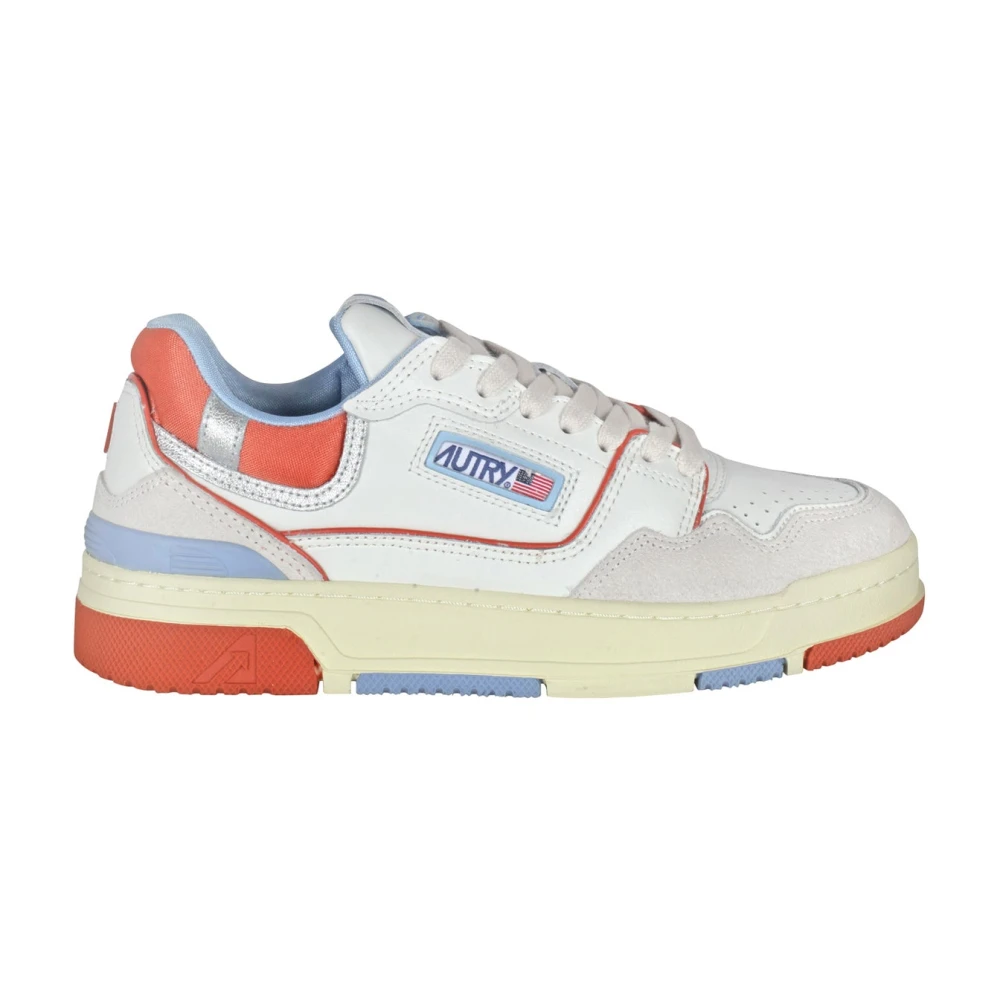 Autry Lage Leren en Mesh Sneakers Dames Schoenen Veelkleurig Multicolor