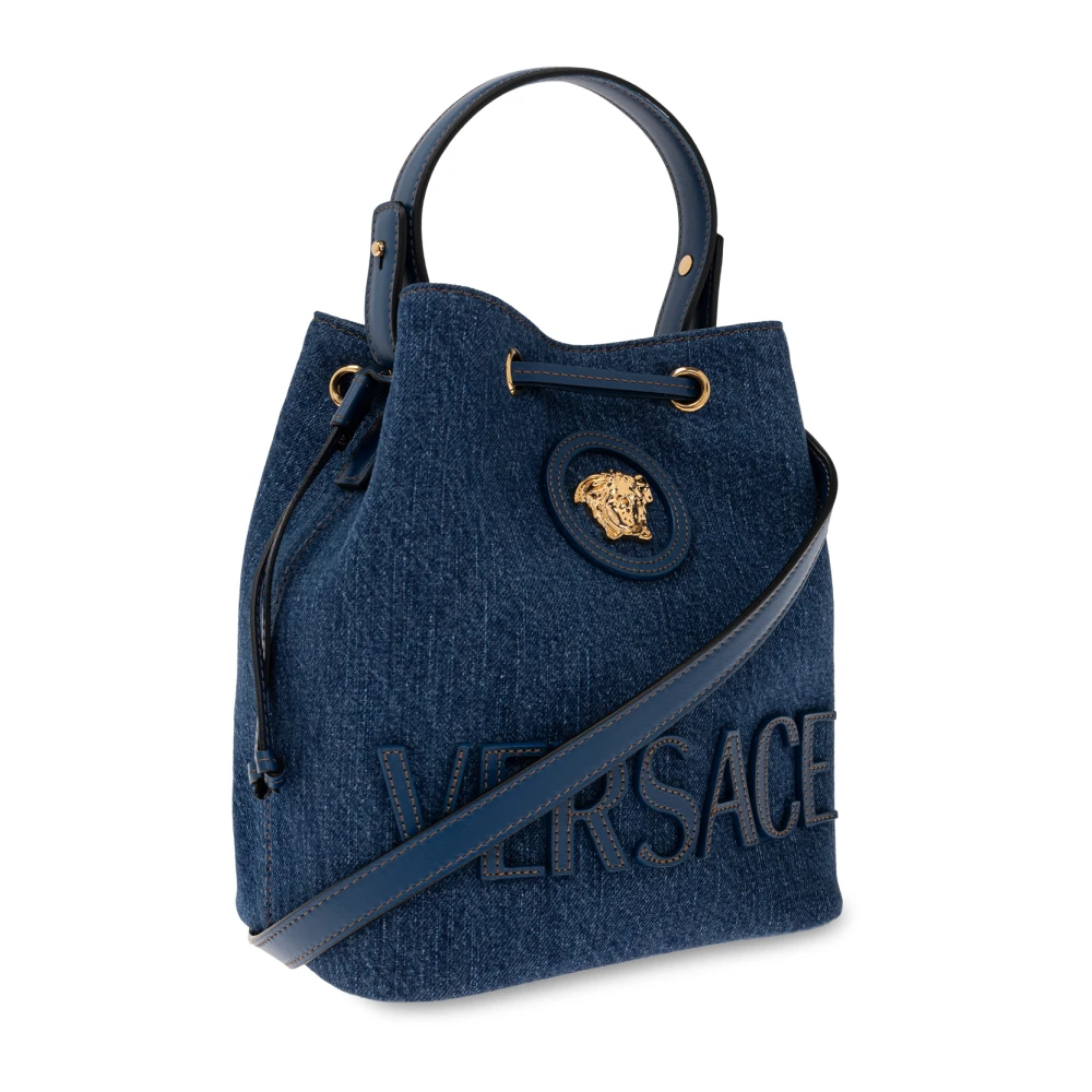 Versace La Medusa bucket tas Blue Dames