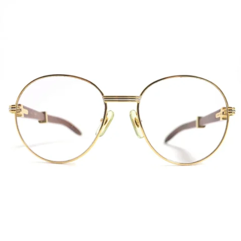 Cartier Vintage Pre-owned Plastic sunglasses Yellow Dames