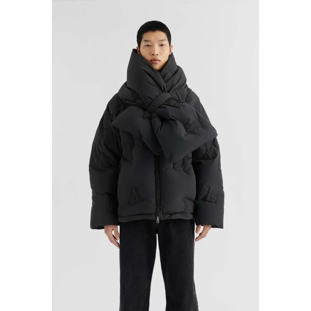 Axel Arigato Monogram Gewatteerde Puffer Jacket Gray Heren
