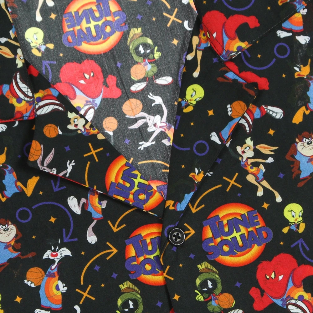 Octopus Space Jam Tune Squad Shirt Zwart Multicolor Heren