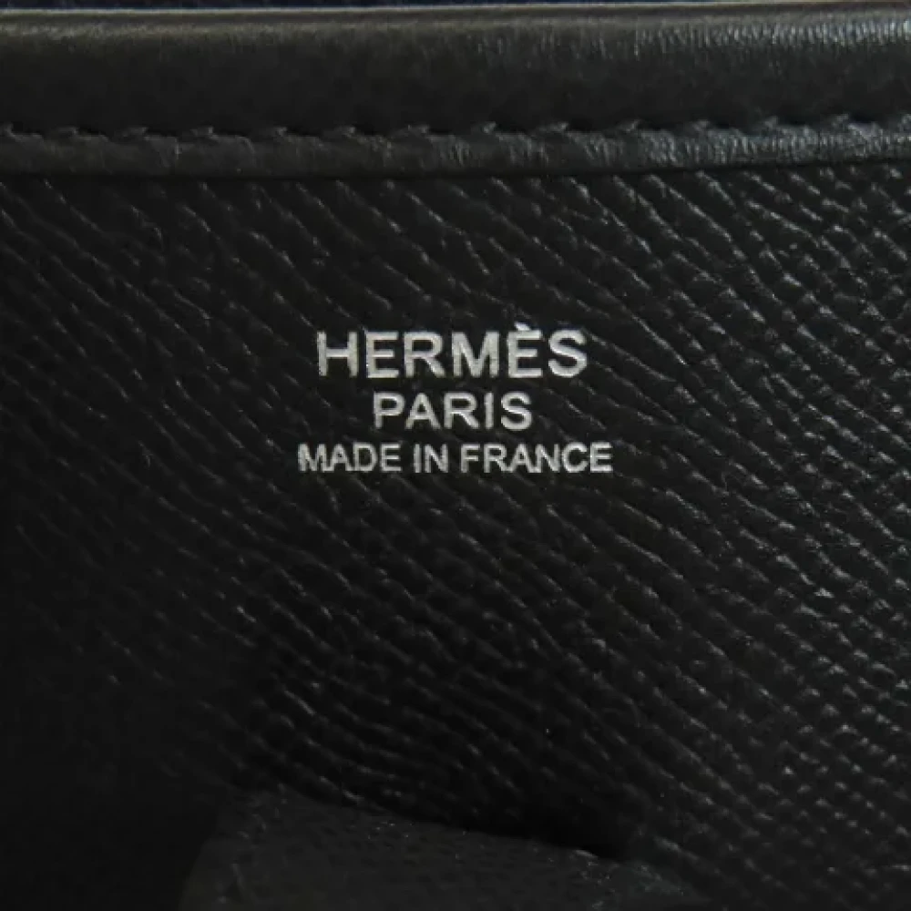 Hermès Vintage Pre-owned Leather shoulder-bags Black Dames