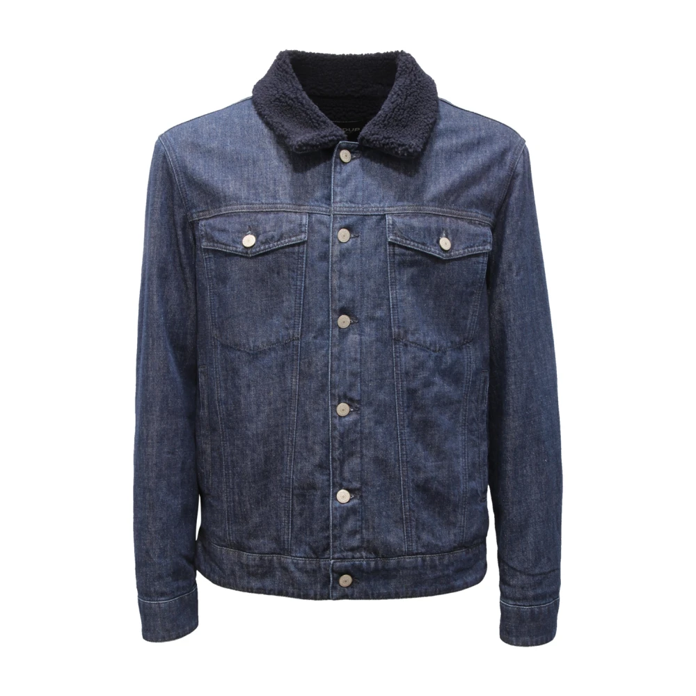 Dondup Blue Padded Denim Jacket Made In Italy - Male - Denim Jackets - L - Jackets