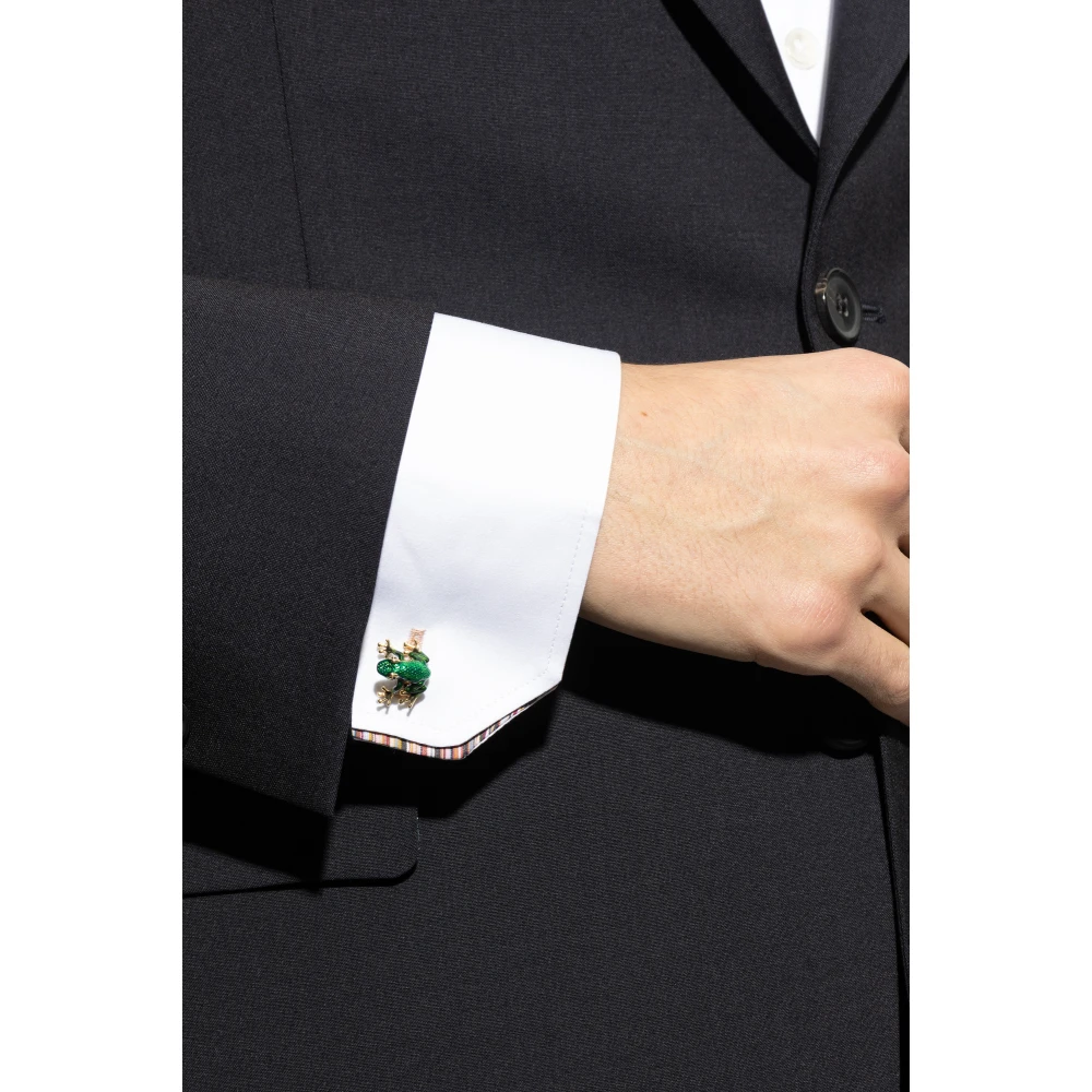 Paul Smith Manchetknopen met kikker motief Green Heren