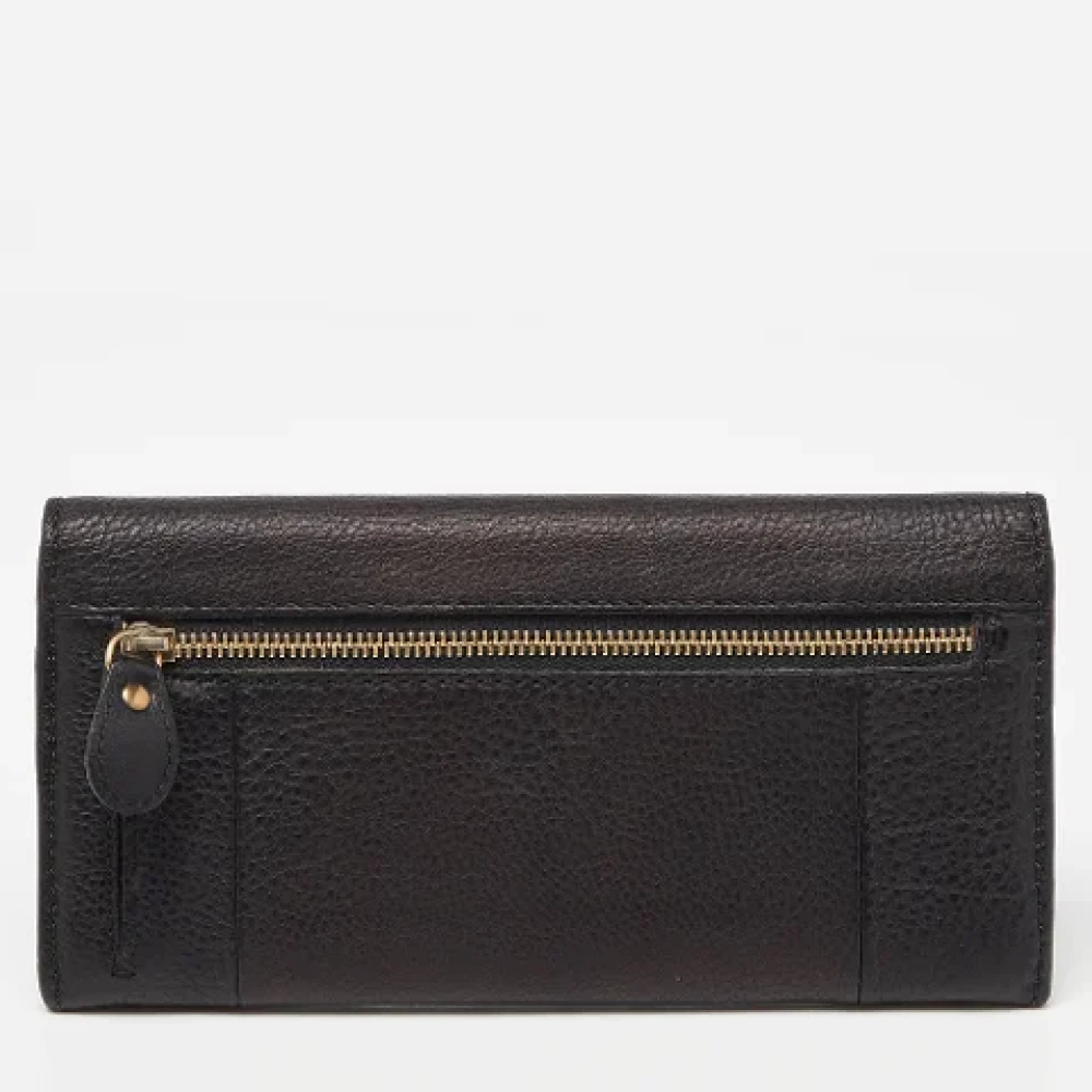 Chloé Pre-owned Leather wallets Black Dames