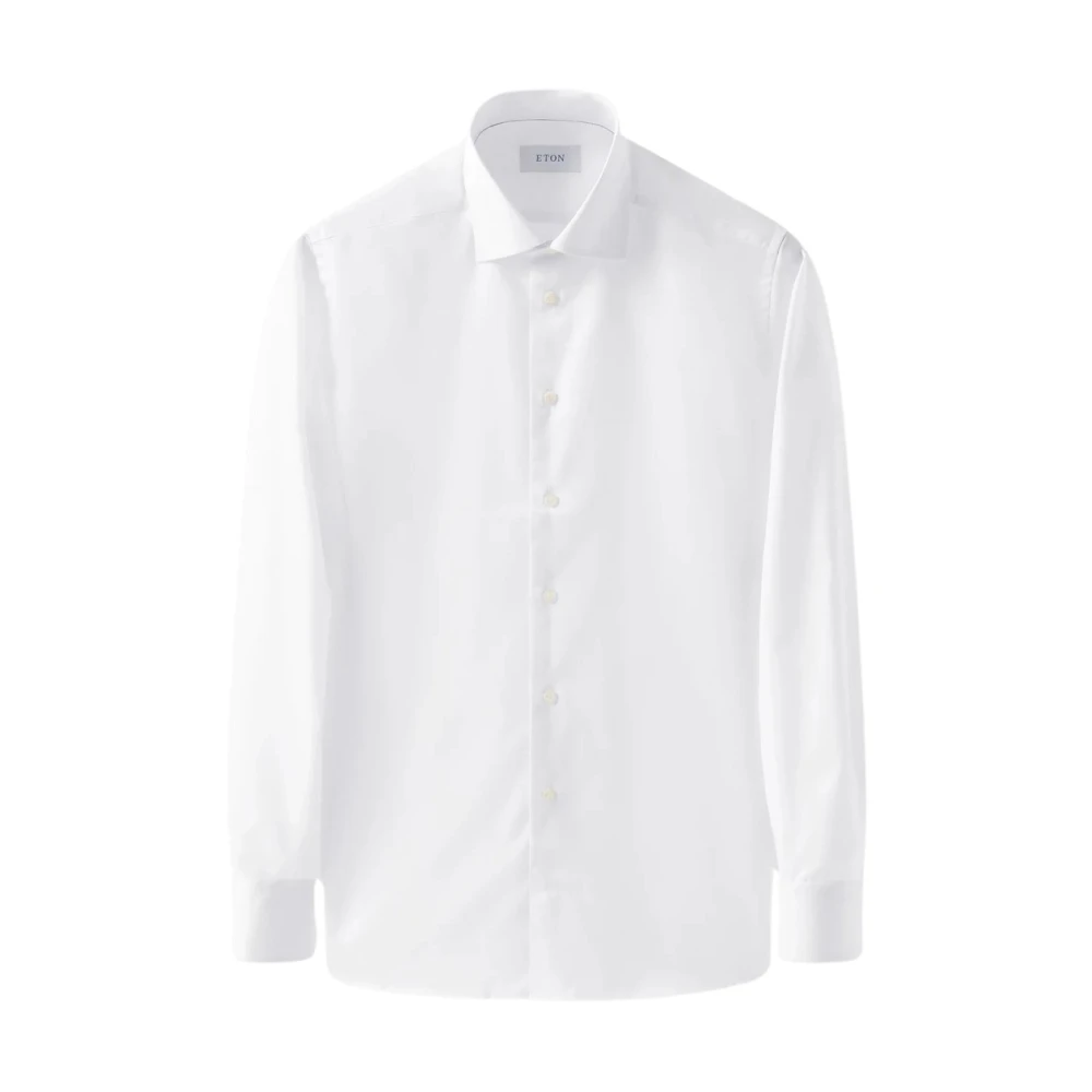 Eton Slim Fit Wit Overhemd White Heren