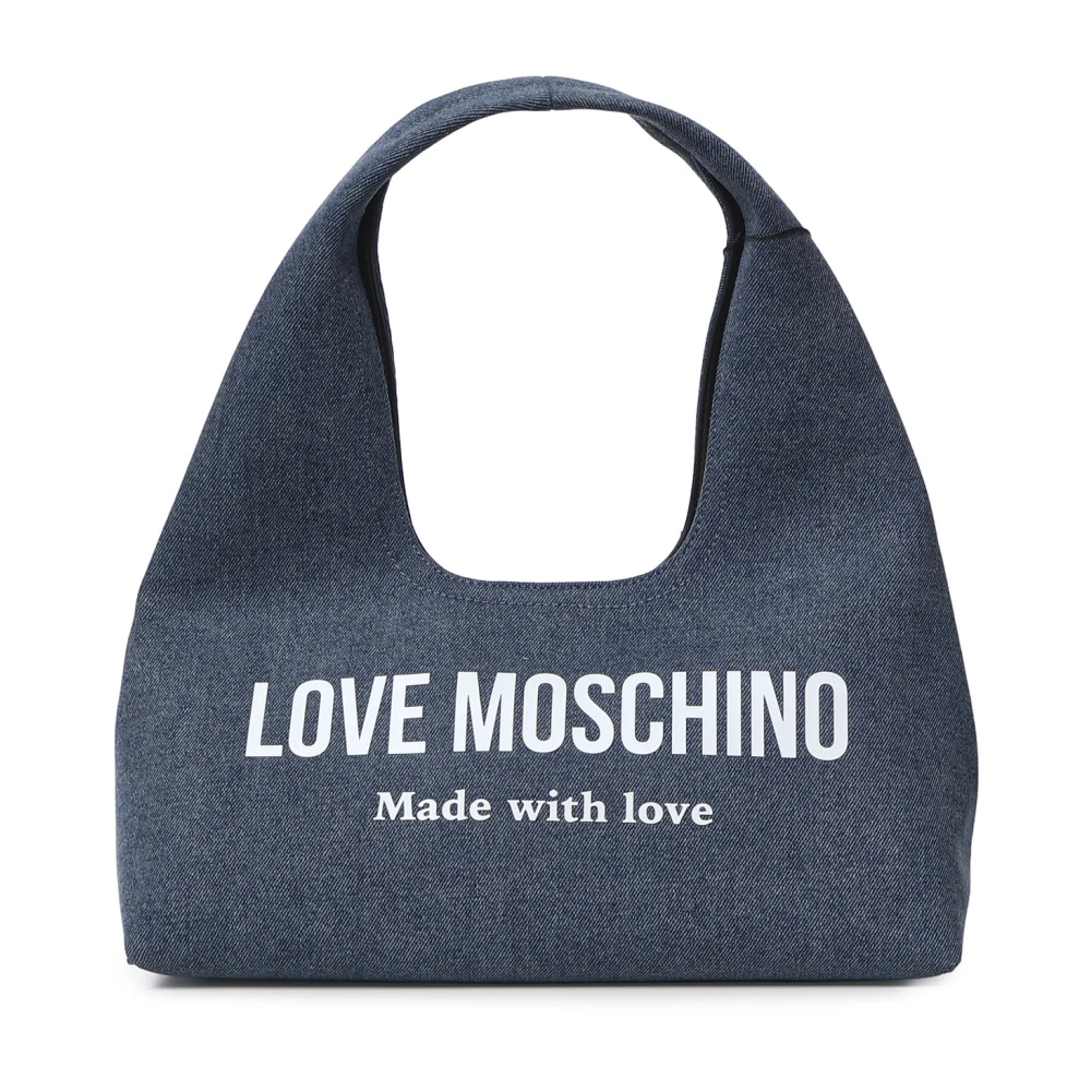 Love Moschino Women's Blue Borsa Denim - Shoulder Bags - One Size - Bags