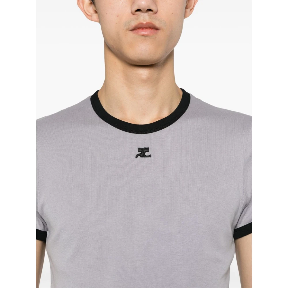 Courrèges T-Shirts Gray Heren
