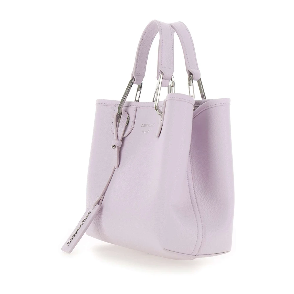 Emporio Armani Roze vegan leren handtas met hertenprint Pink Dames