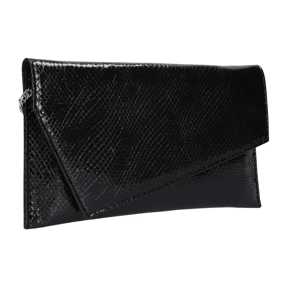 Notre-v Zwarte Vegan Clutch 3112 Black Dames