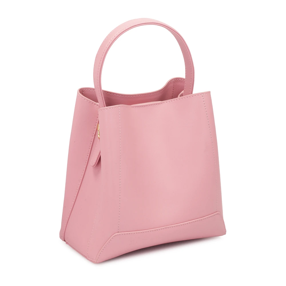 Kazar Kleine roze handtas met handvat en afneembare riem Pink Dames