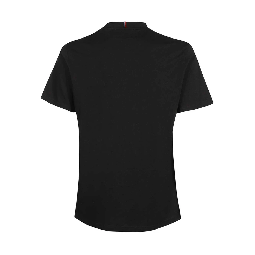 Les Deux Logo Print T-Shirt met Tricolor Detail Black Heren