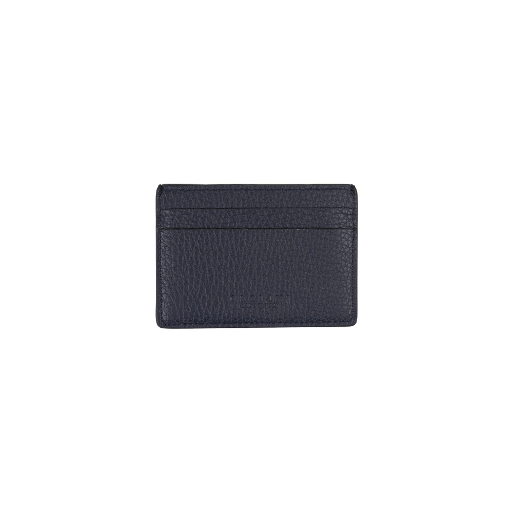 Orciani Blauw Leren Kaarthouder Portemonnee Blue Heren