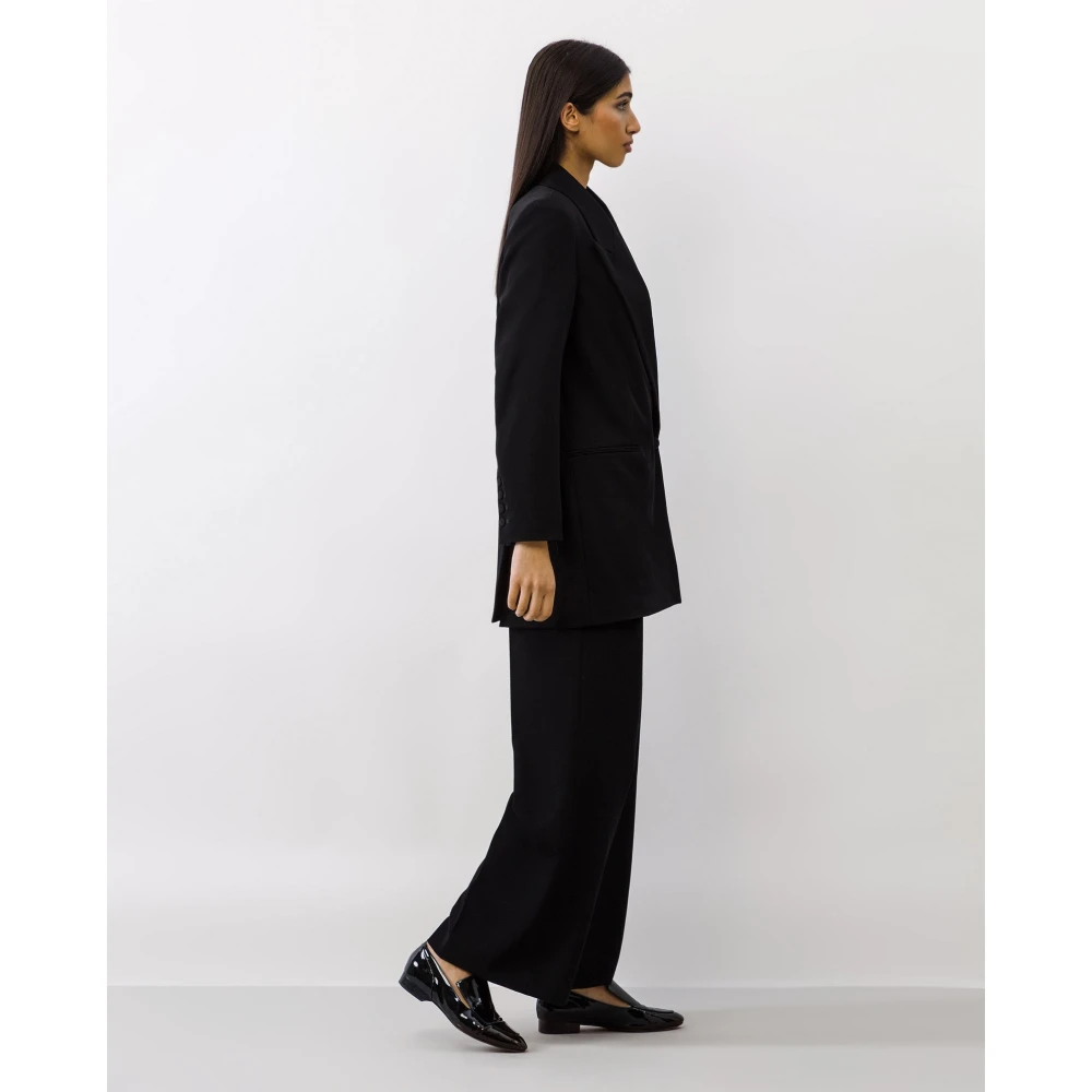 IVY OAK Peak Lapel Tuxedo Blazer Black Dames