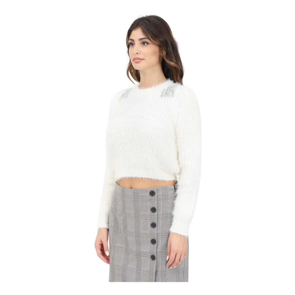 Only Witte Crew Neck Sweater White Dames
