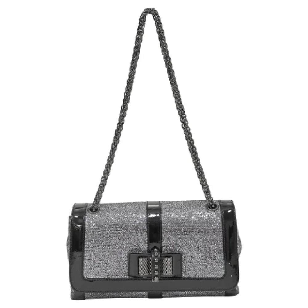 Valentino Vintage Pre-owned Leather shoulder-bags Gray Dames