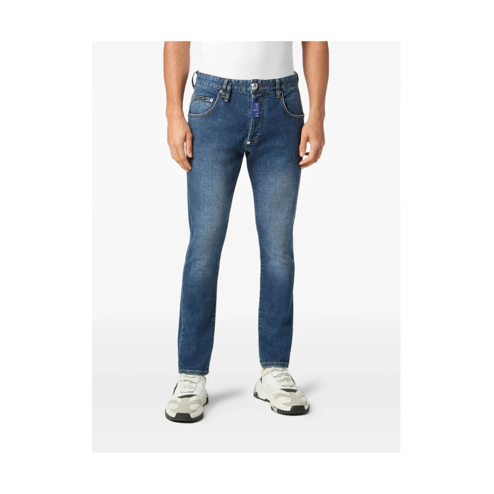 Philipp Plein Indigo Blue Skinny Cut Jeans Blue Heren