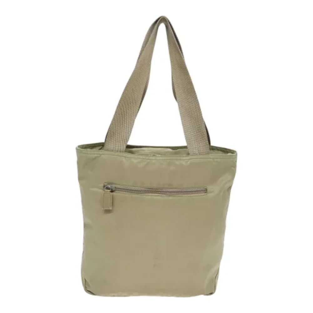 Prada Vintage Pre-owned Fabric prada-bags Beige Dames
