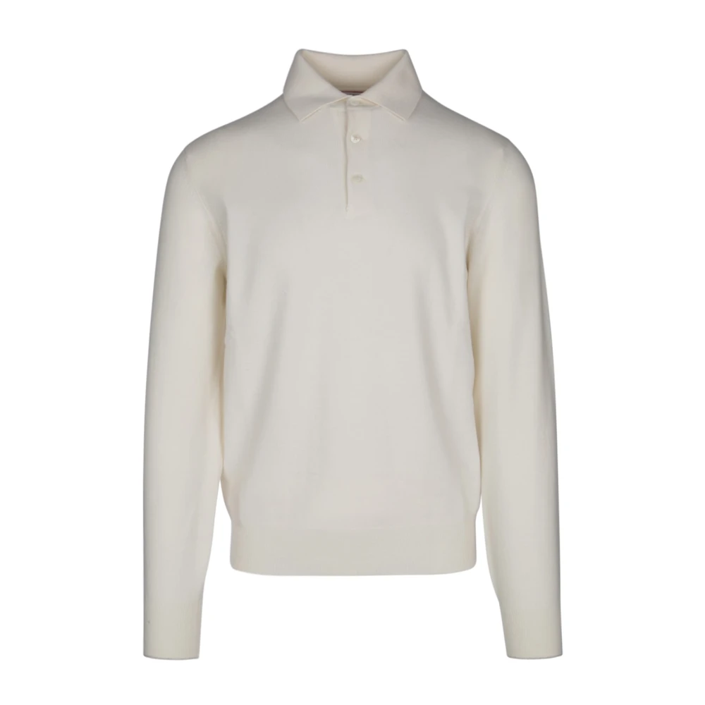 BRUNELLO CUCINELLI Klassiek Polo Shirt in Diverse Kleuren Beige Heren