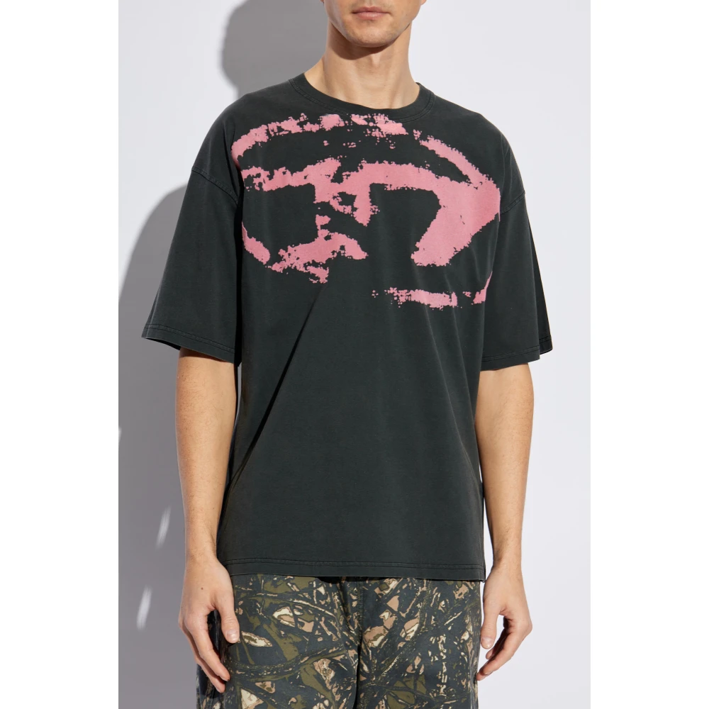 Diesel T-shirt T-Boxt-R21 Black Heren