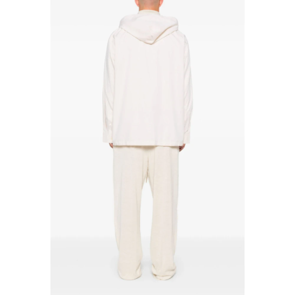 Helmut Lang Vanilla Hoodie Shirt Beige Heren