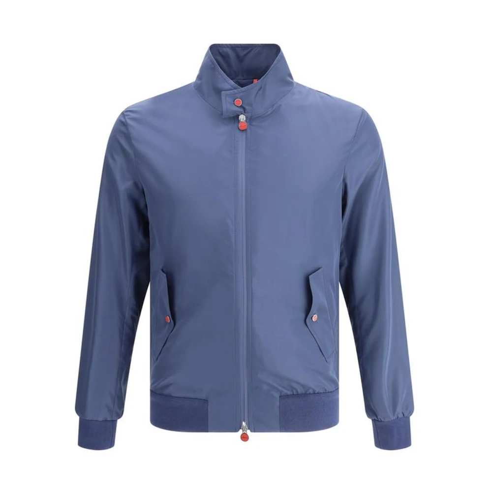 Kiton Waterdichte jas met dubbele rits voor heren Blue Heren