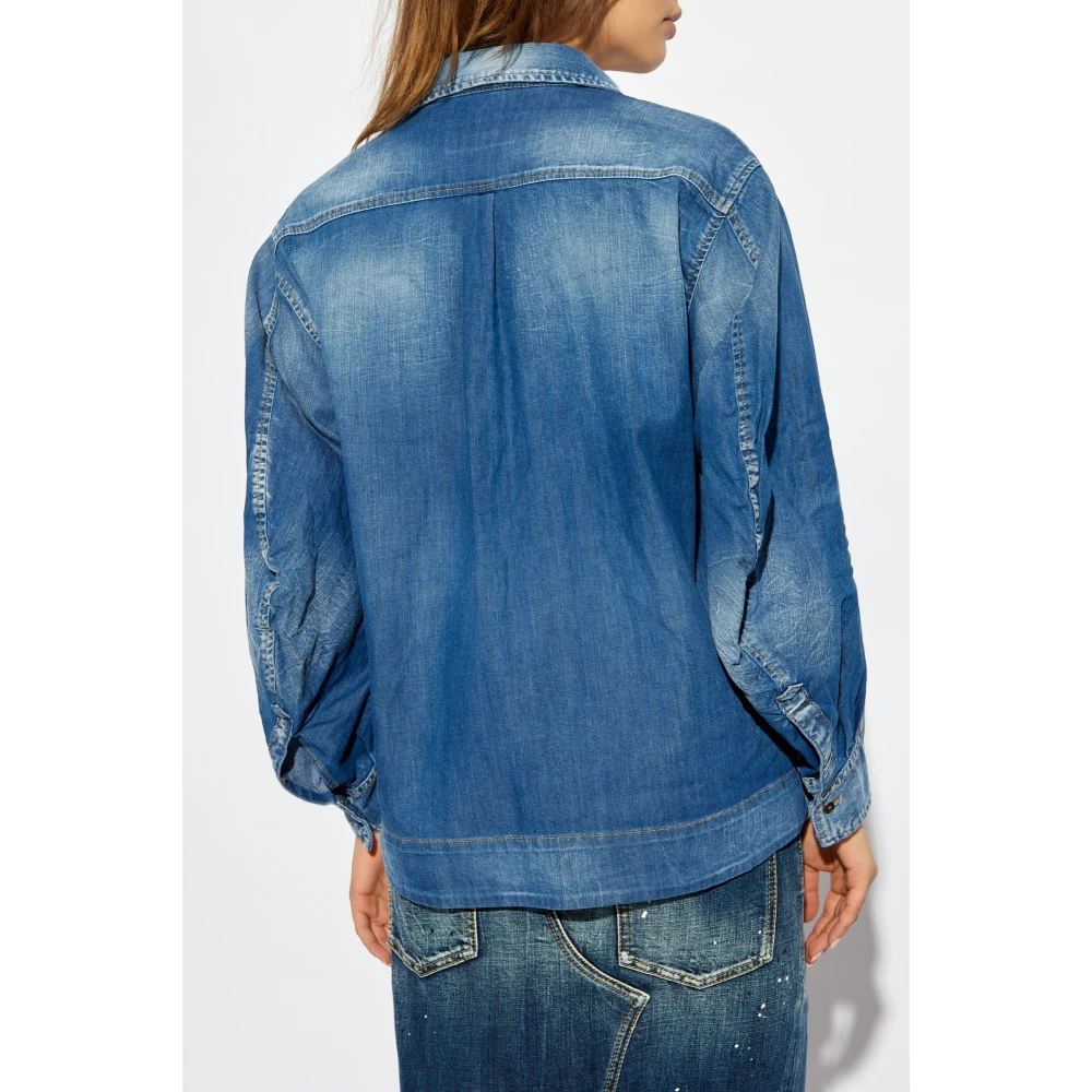 Dsquared2 Denim overhemd Blue Dames