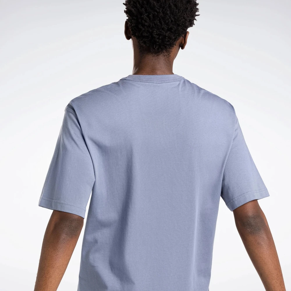 Reebok Grote Logo T-shirt Purple Heren