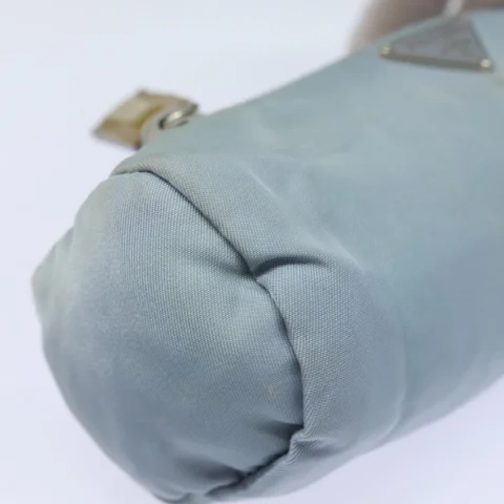 Prada Vintage Pre-owned Nylon pouches Blue Dames