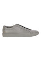 baskets-en-cuir-gris-cobalt-logo-or