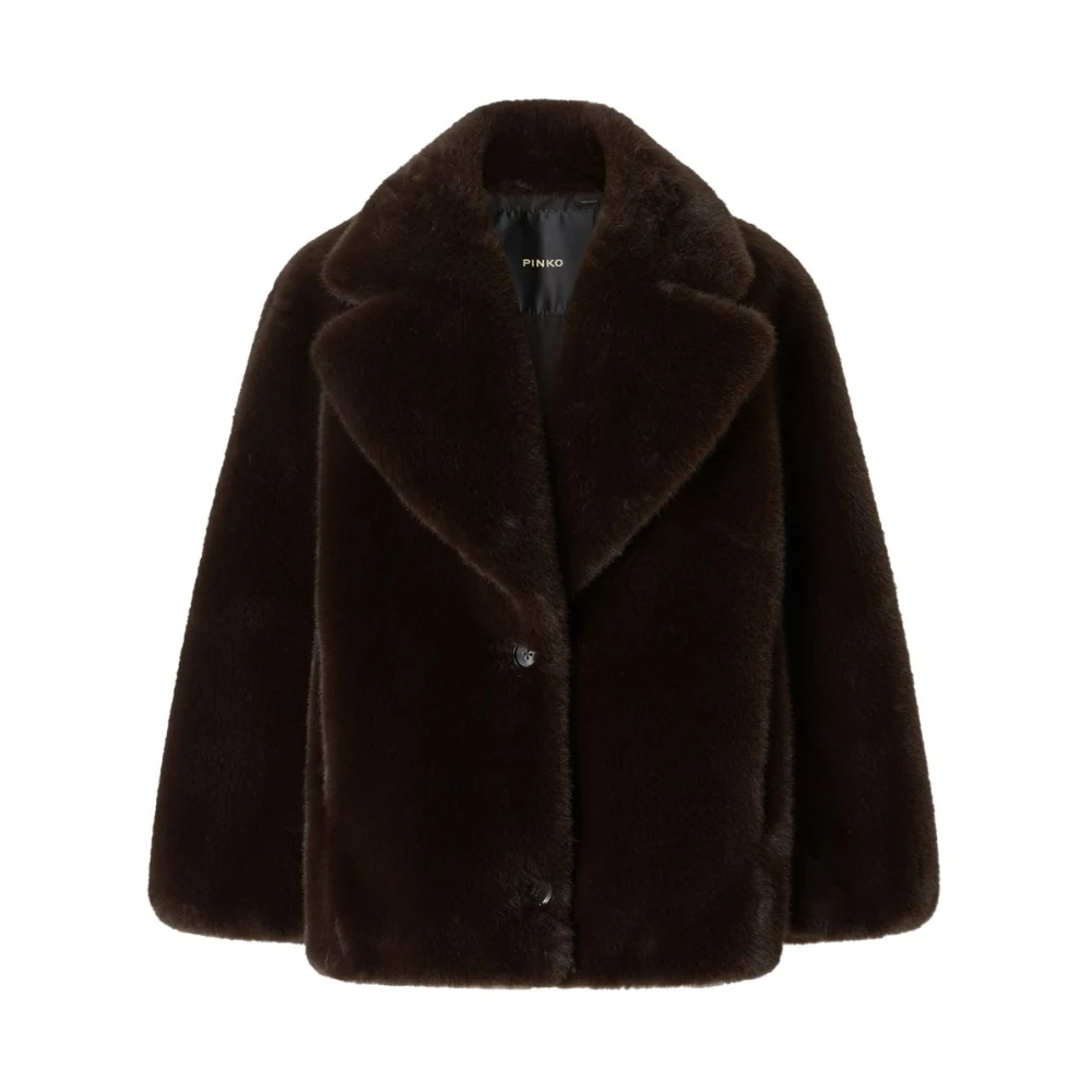Pinko Stijlvolle Jas voor Vrouwen Brown Dames