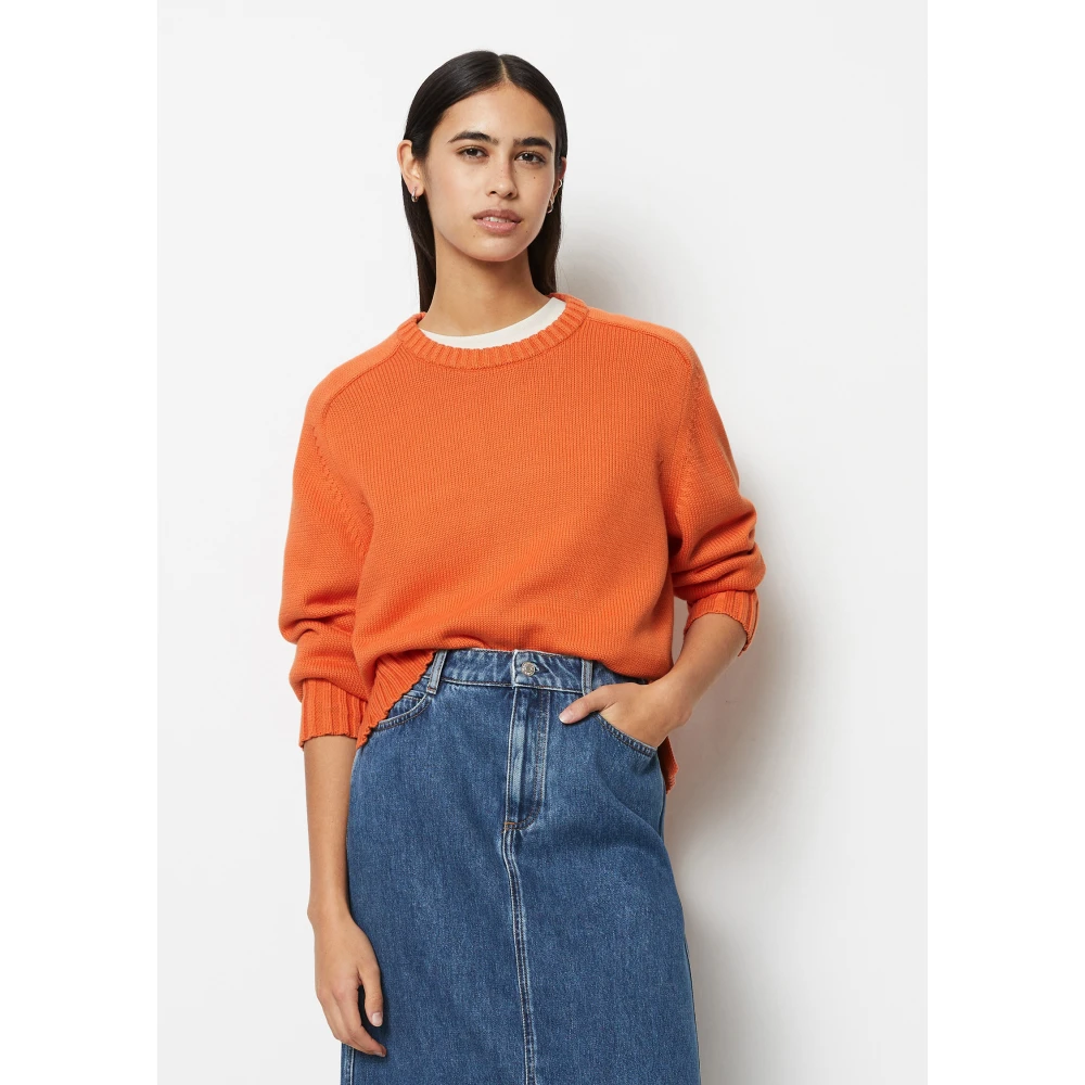 Marc O'Polo DfC Sweater relaxed Orange Dames