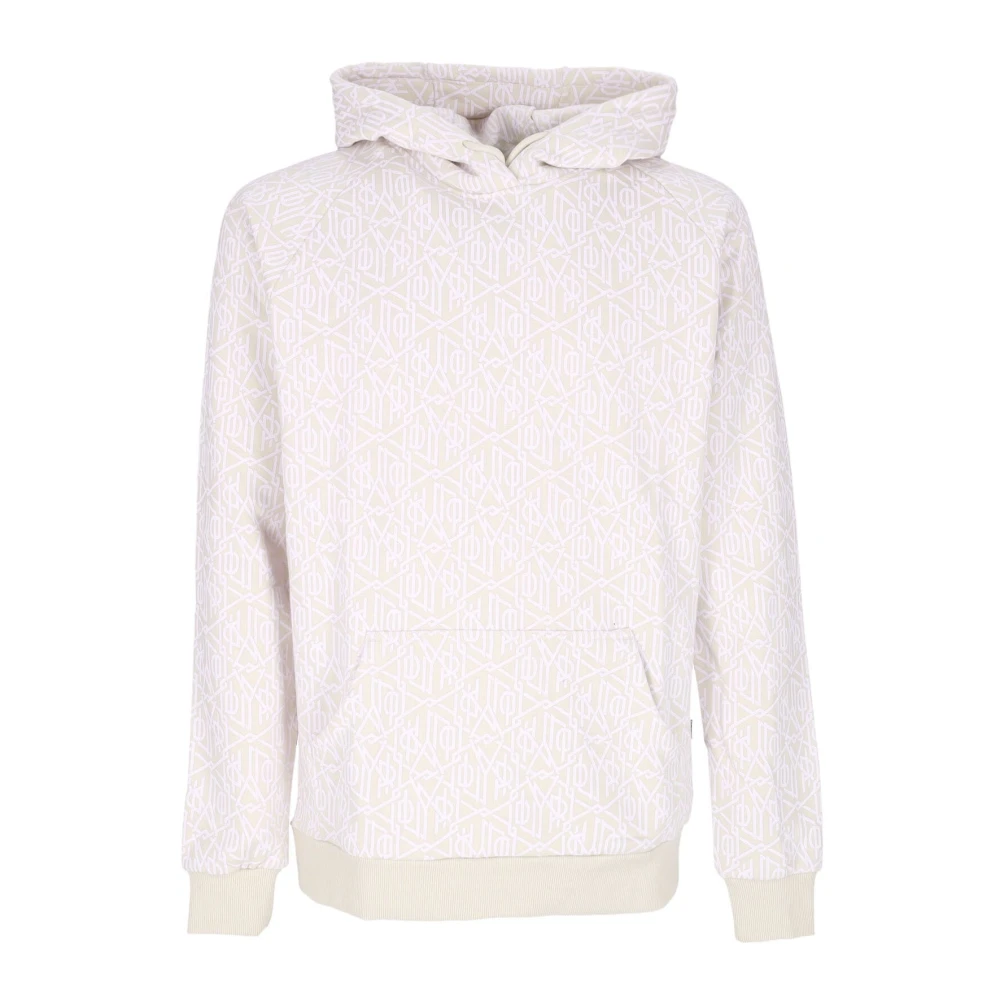 Dolly Noire Monogram Lichtgewicht Hoodie Beige Heren