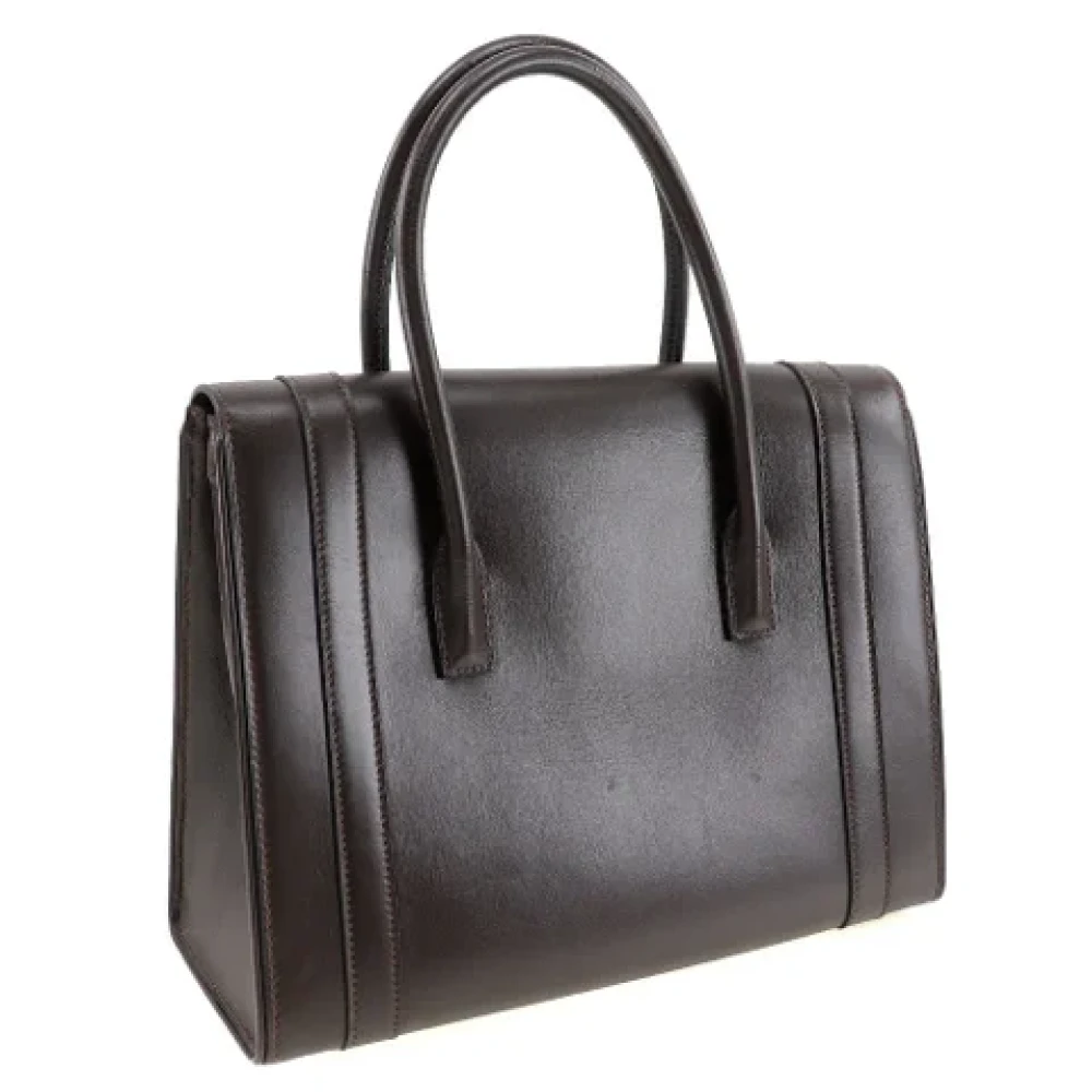 Hermès Vintage Pre-owned Leather handbags Brown Dames