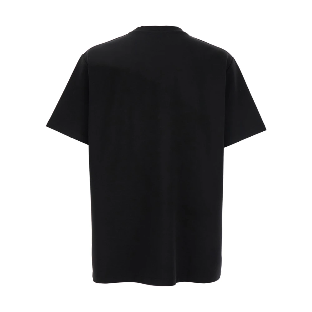 Balmain Logo Detail Crewneck T-Shirt Black Heren