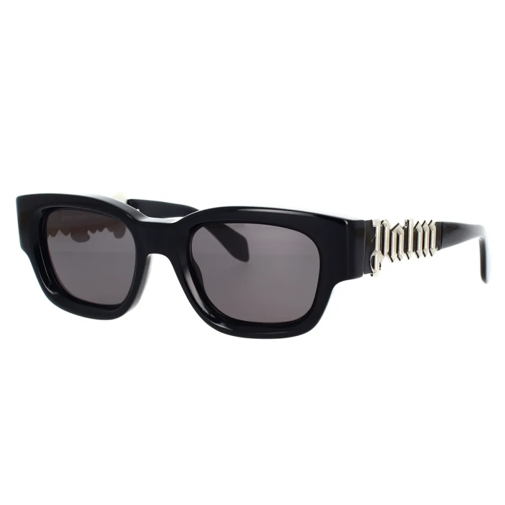 Palm Angels Unisex Black Square Sunglasses Posey Model