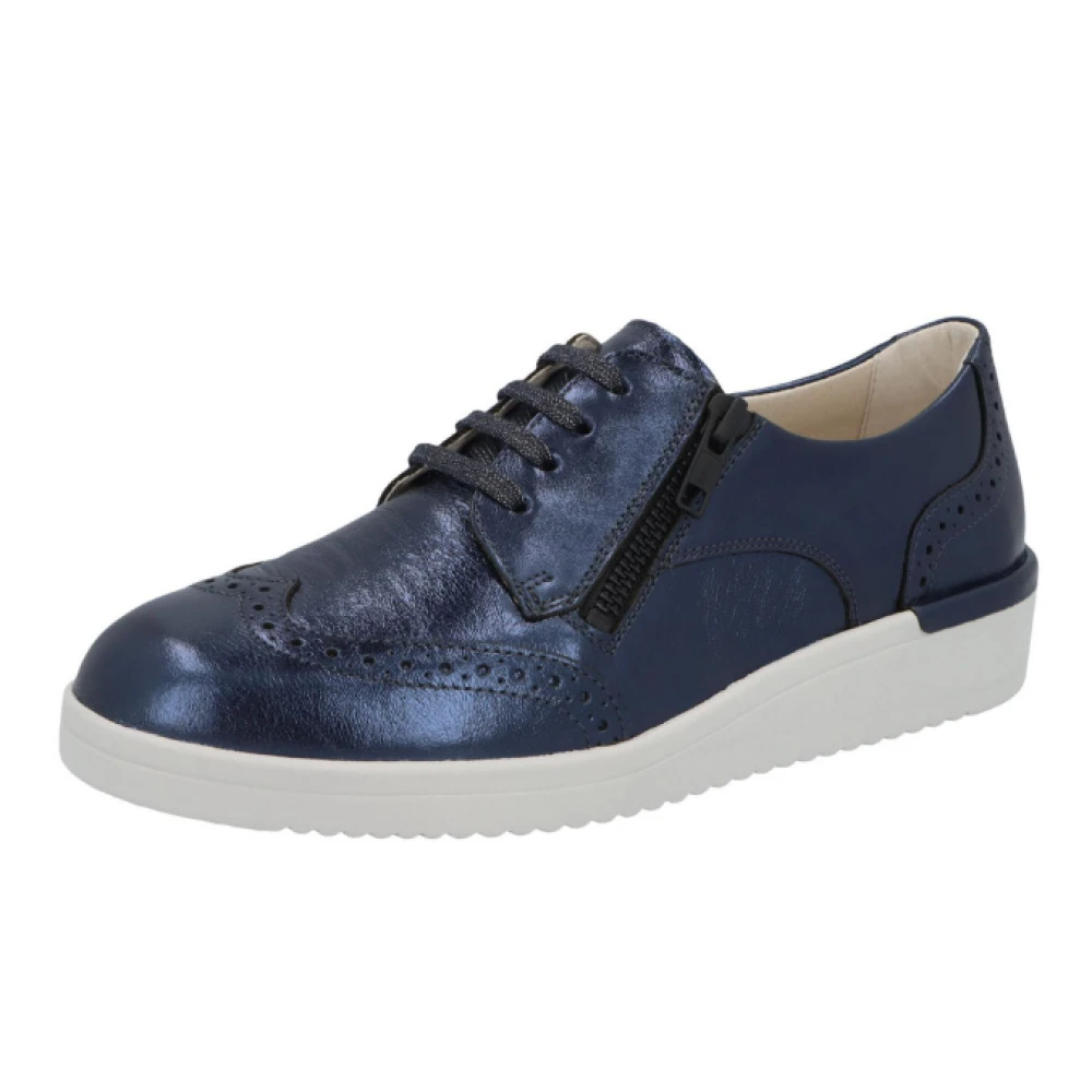 Solidus Casual Veterschoen Dames Schoenen Blauw