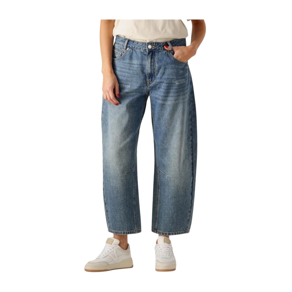 Summum Woman Vintage Cocoon Fit Jeans Blue Dames