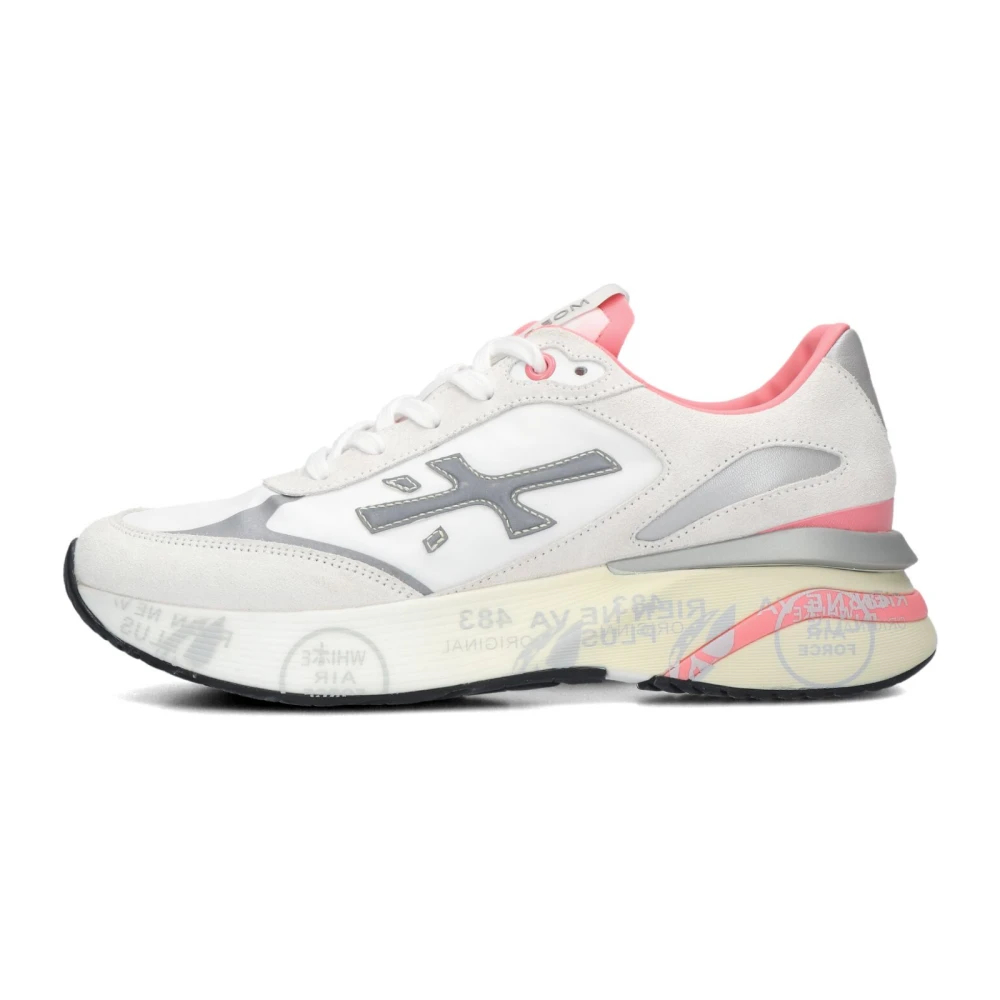 Premiata Witte Lage Dames Sneakers Moerun-d Dames Schoenen Veelkleurig Multicolor