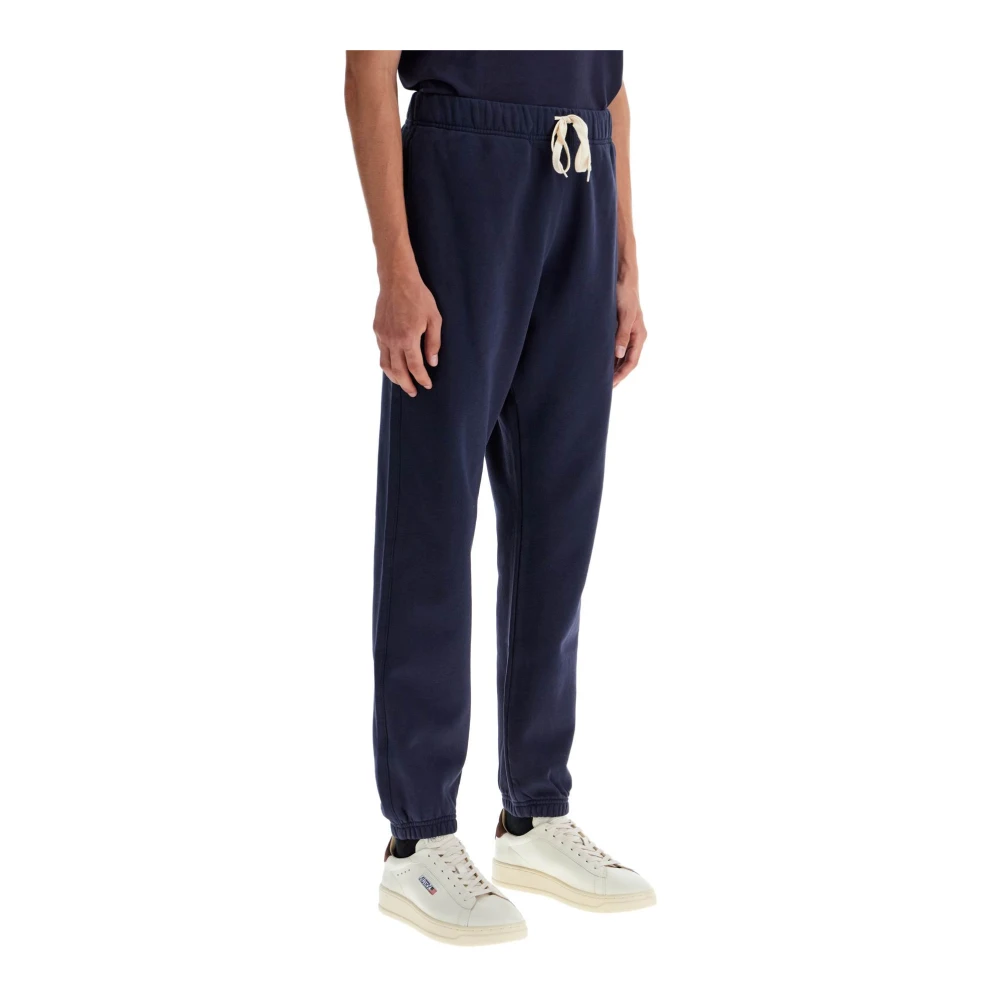 Autry Vintage Gewassen Fleece Joggers Blue Heren