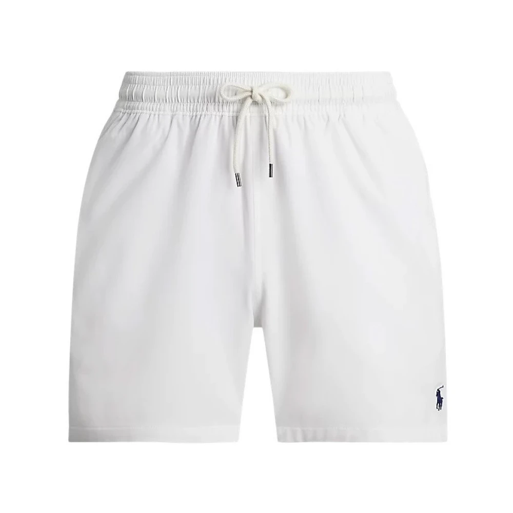 Polo Ralph Lauren Men's White Swim Shorts - Beachwear - M - Swimwear