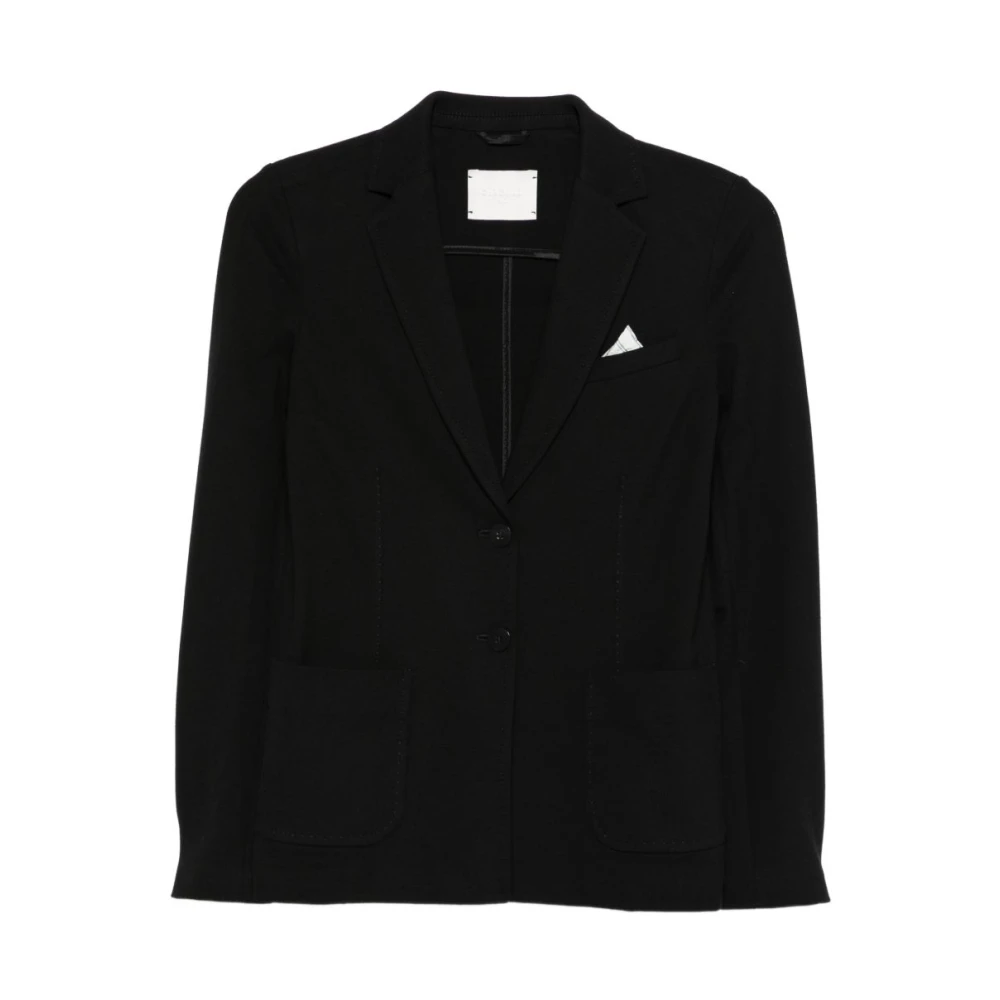 Circolo 1901 Women's Black Single-Breasted Blazer