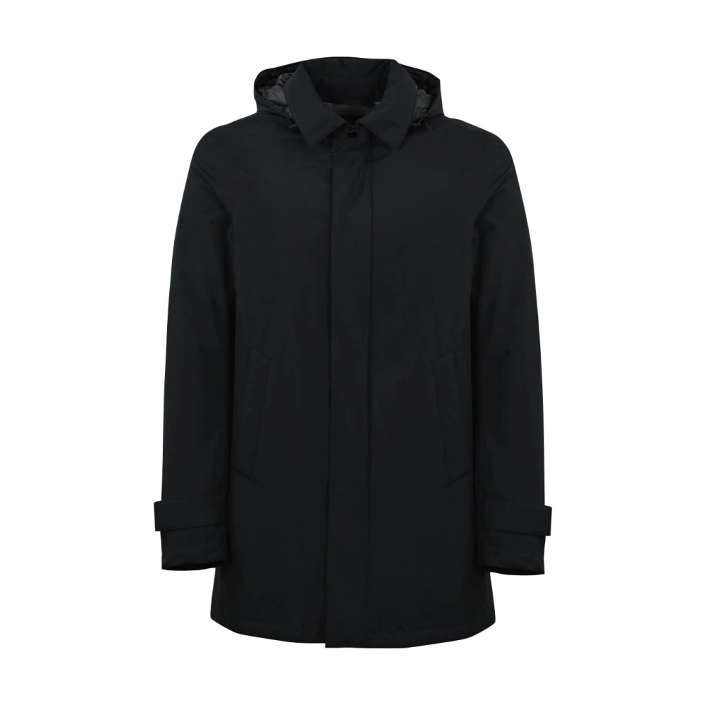 Herno Waterdichte Carcoat met Gore-Tex Membraan Blue Heren